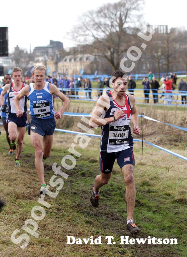 Jonny Taylor (GB) during the Senior Mens BUPA Great Edinburgh Cross country.